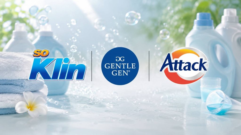 Brand Liquid Detergent dengan Eksposur Media Terkuat di Indonesia: SoKlin, Gentle Gen, dan Attack